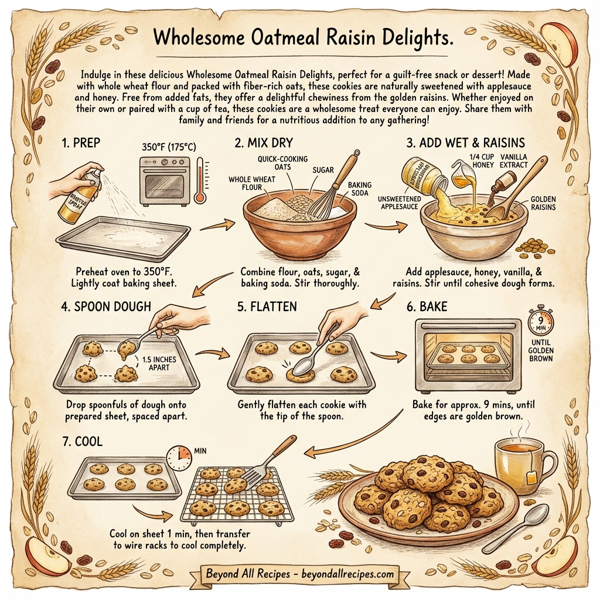Wholesome Oatmeal Raisin Delights instructions