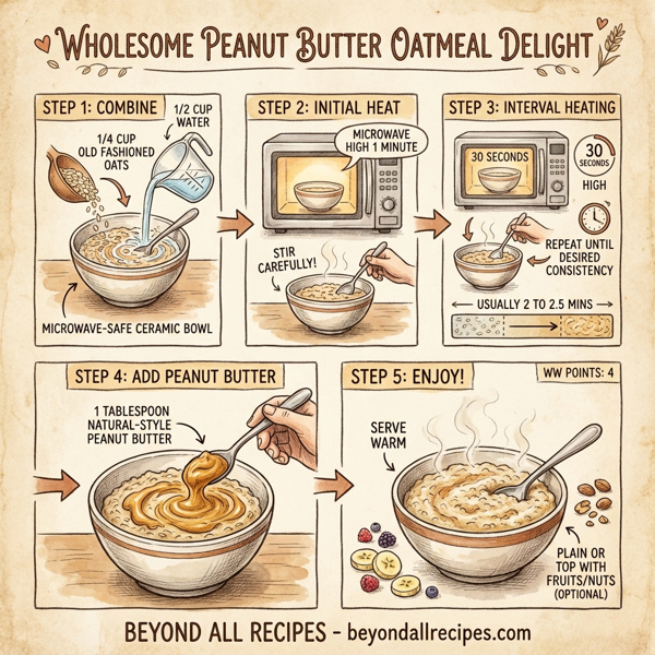 Wholesome Peanut Butter Oatmeal Delight instructions