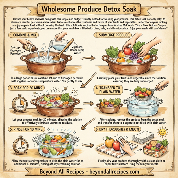 Wholesome Produce Detox Soak instructions