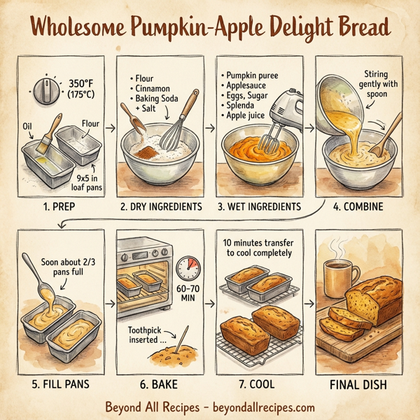 Wholesome Pumpkin-Apple Delight Bread instructions