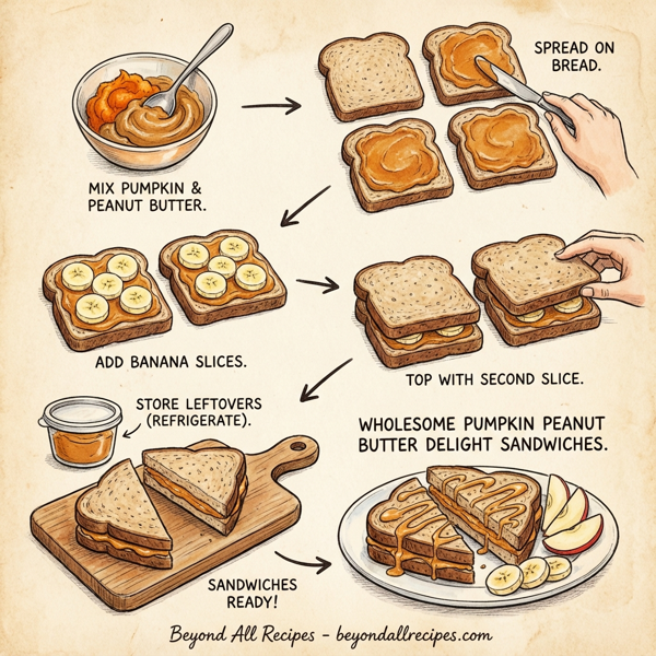 Wholesome Pumpkin Peanut Butter Delight Sandwiches instructions