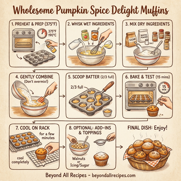Wholesome Pumpkin Spice Delight Muffins instructions