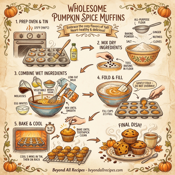 Wholesome Pumpkin Spice Muffins instructions