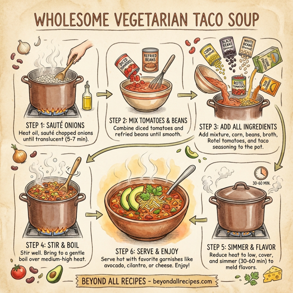 Wholesome Vegetarian Taco Soup instructions