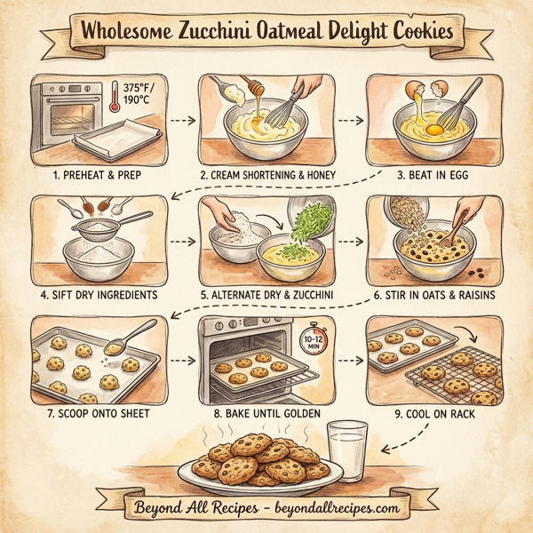 Wholesome Zucchini Oatmeal Delight Cookies instructions