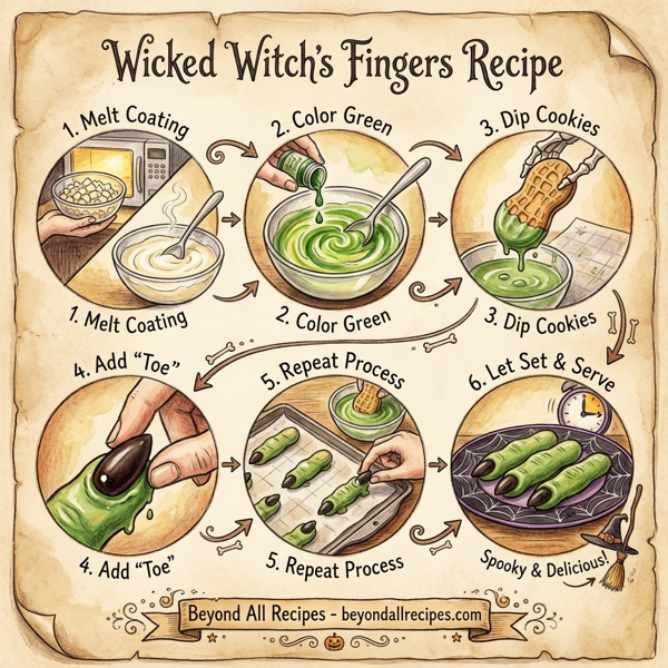 Wicked Witch's Fingers instructions