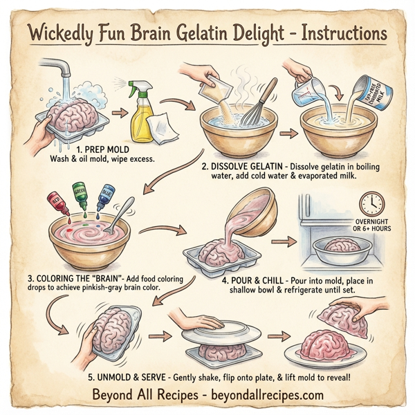 Wickedly Fun Brain Gelatin Delight instructions