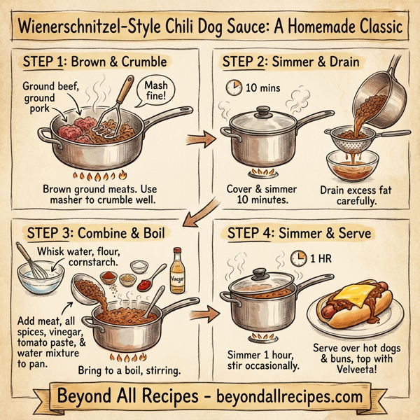 Wienerschnitzel-Style Chili Dog Sauce instructions