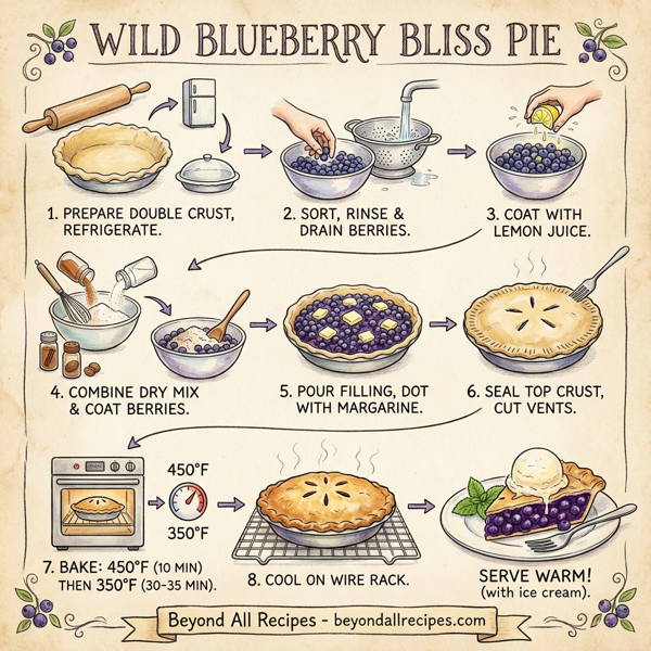 Wild Blueberry Bliss Pie instructions