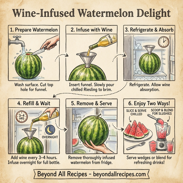 Wine-Infused Watermelon Delight instructions