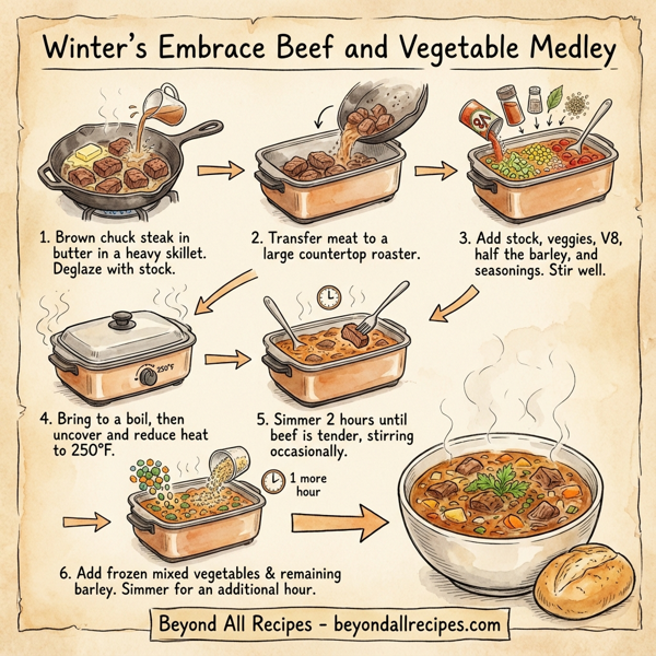 Winter's Embrace Beef and Vegetable Medley instructions