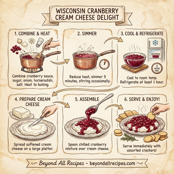 Wisconsin Cranberry Cream Cheese Delight instructions