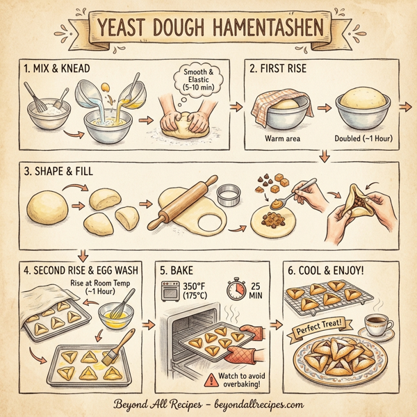Yeast Dough Hamentashen with Creative Fillings instructions