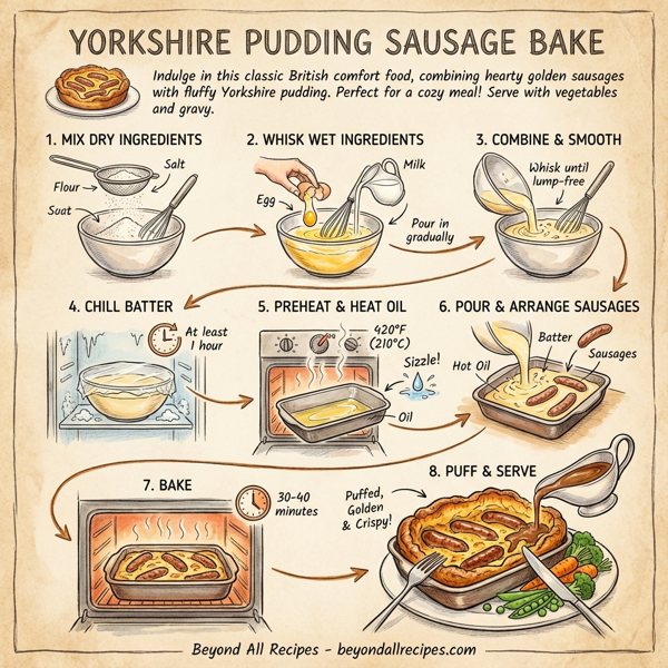 Yorkshire Pudding Sausage Bake instructions