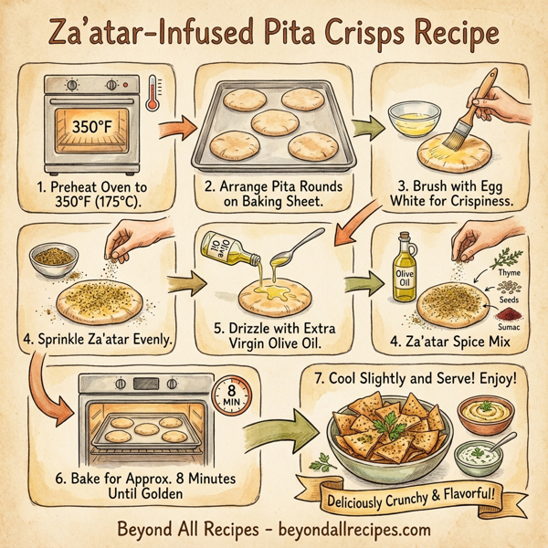Za'atar-Infused Pita Crisps instructions