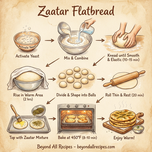 Zaatar Flatbread instructions
