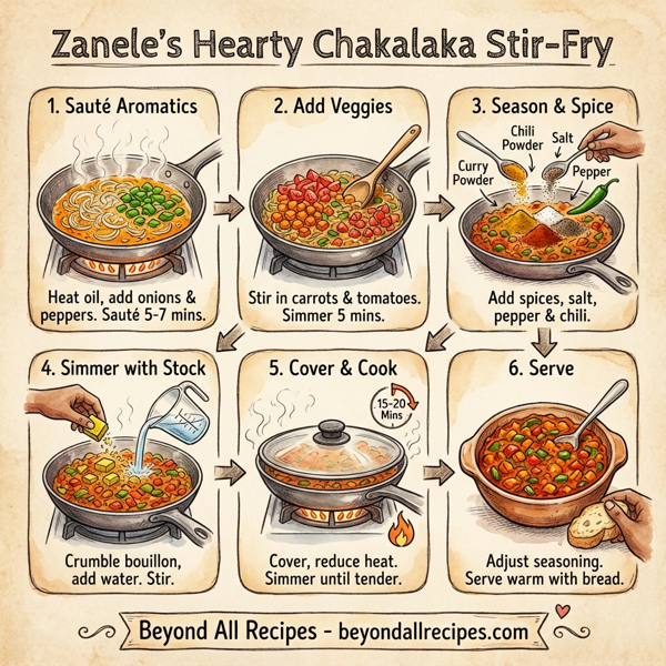 Zanele's Hearty Chakalaka Stir-Fry instructions