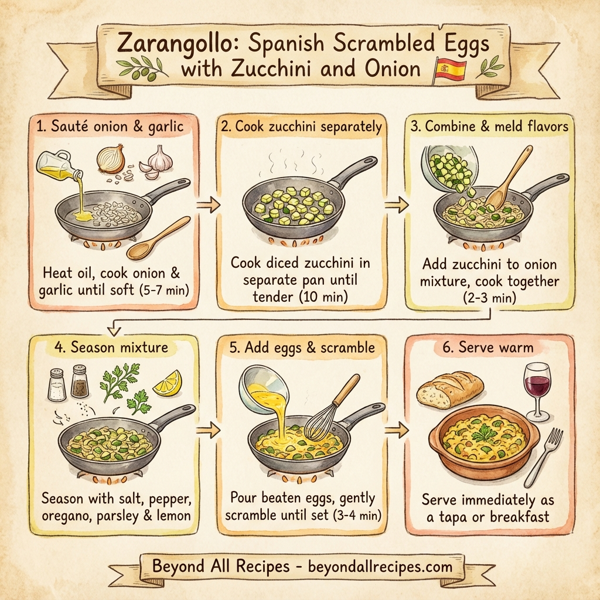 Zarangollo: Spanish Scrambled Eggs with Zucchini and Onion instructions