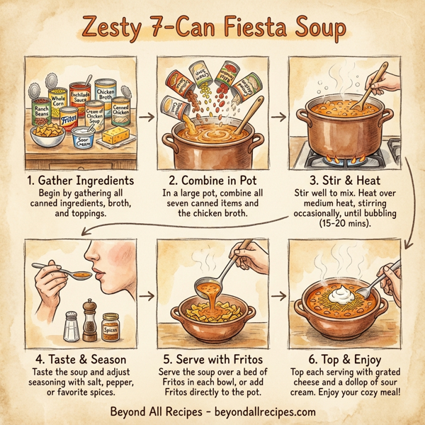 Zesty 7-Can Fiesta Soup instructions