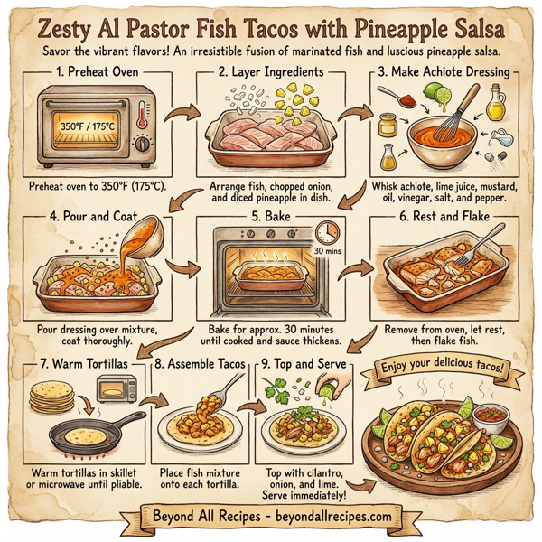 Zesty Al Pastor Fish Tacos with Pineapple Salsa instructions