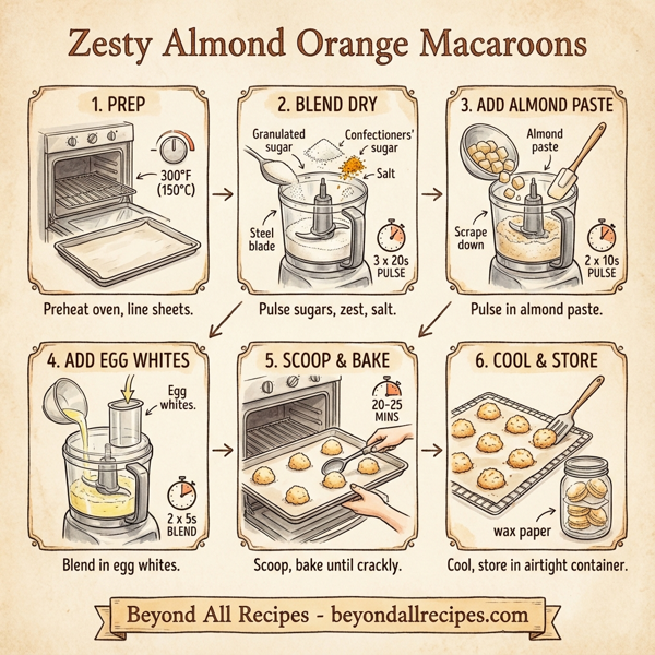 Zesty Almond Orange Macaroons instructions