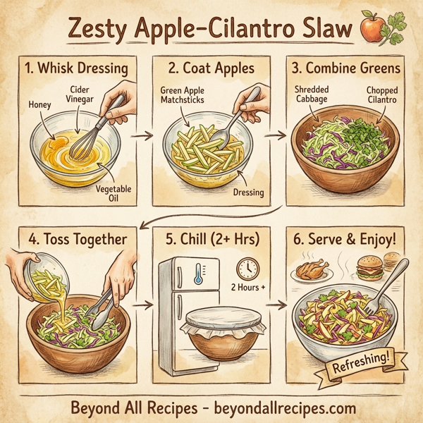 Zesty Apple-Cilantro Slaw instructions
