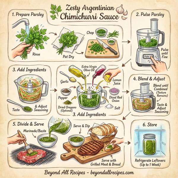 Zesty Argentinian Chimichurri Sauce instructions
