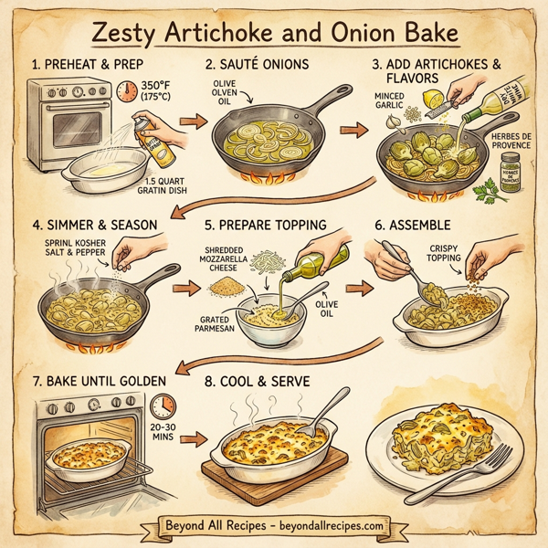 Zesty Artichoke and Onion Bake instructions