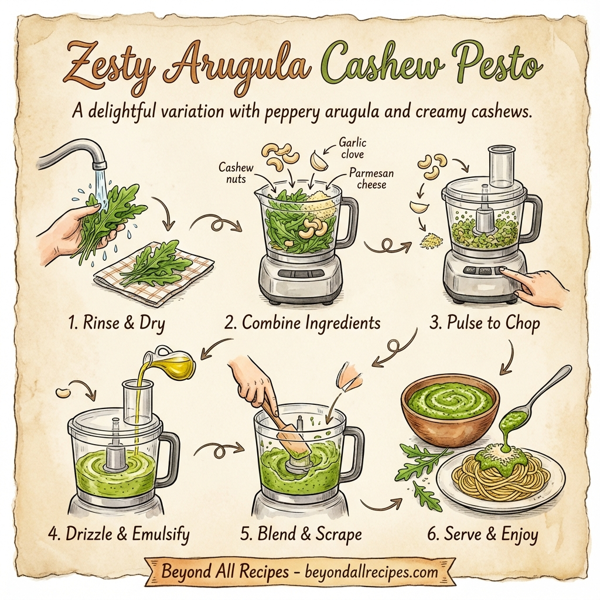 Zesty Arugula Cashew Pesto instructions