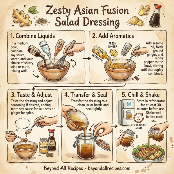 Zesty Asian Fusion Salad Dressing instructions