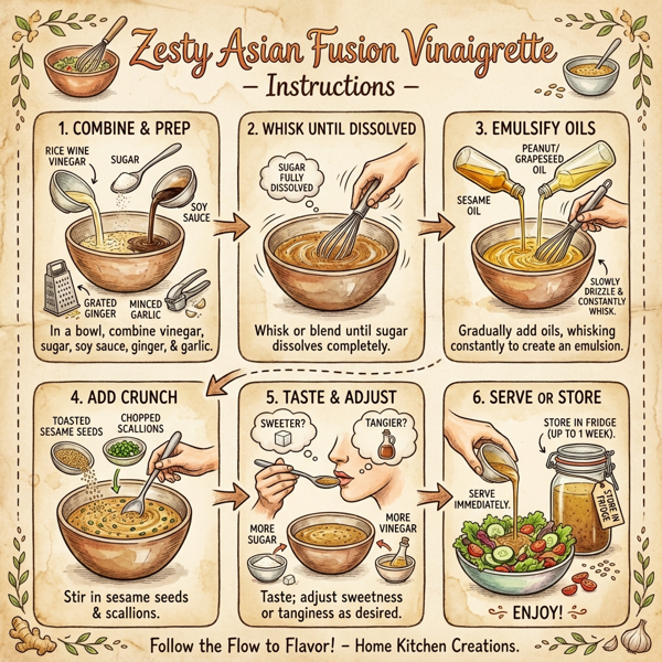 Zesty Asian Fusion Vinaigrette instructions