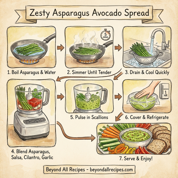 Zesty Asparagus Avocado Spread instructions