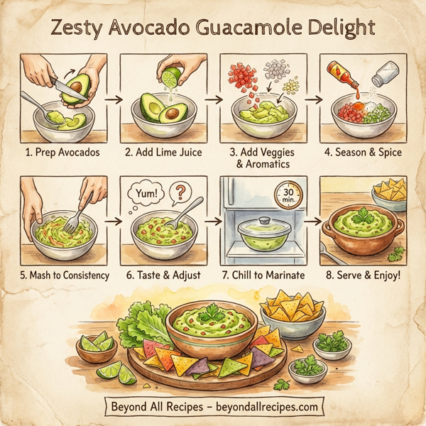 Zesty Avocado Guacamole Delight instructions