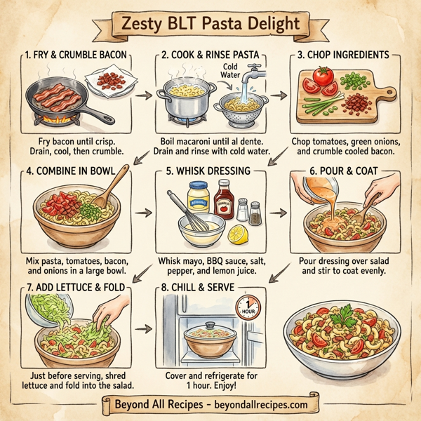 Zesty BLT Pasta Delight instructions