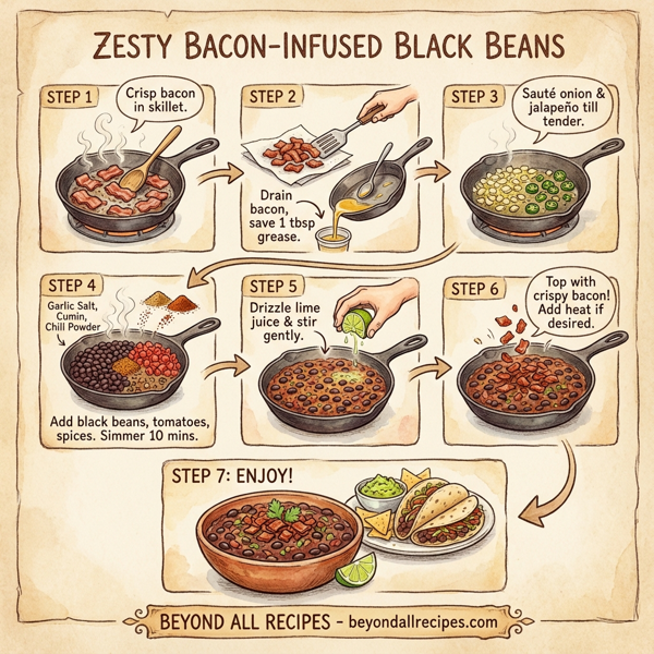 Zesty Bacon-Infused Black Beans instructions