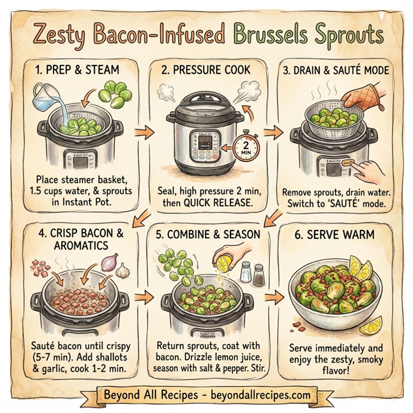 Zesty Bacon-Infused Brussels Sprouts instructions