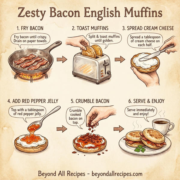 Zesty Bacon English Muffins instructions
