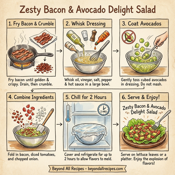 Zesty Bacon & Avocado Delight Salad instructions