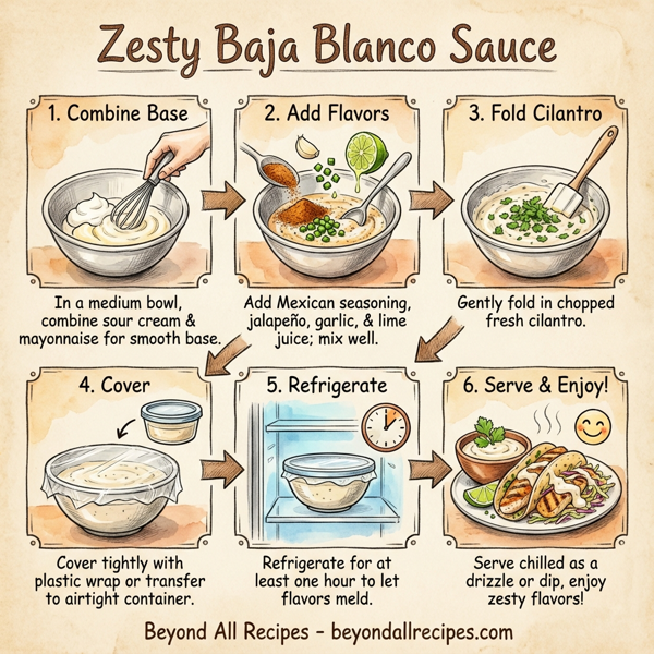 Zesty Baja Blanco Sauce instructions