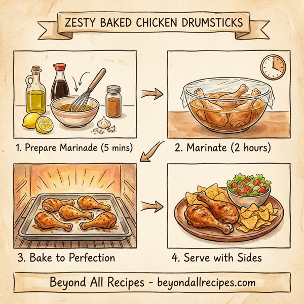 Zesty Baked Chicken Drumsticks instructions