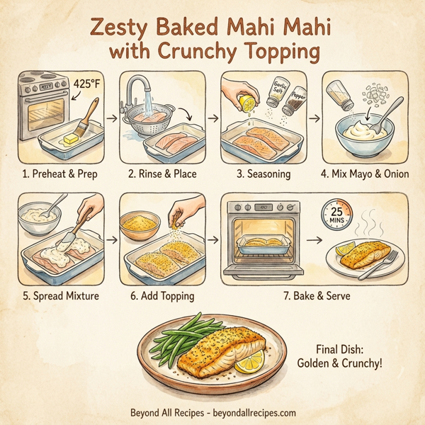 Zesty Baked Mahi Mahi with Crunchy Topping instructions