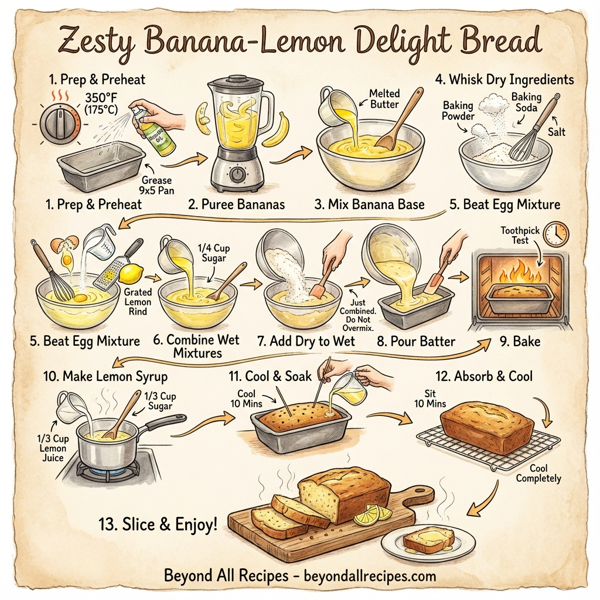 Zesty Banana-Lemon Delight Bread instructions