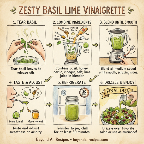 Zesty Basil Lime Vinaigrette instructions