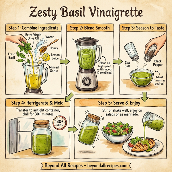 Zesty Basil Vinaigrette instructions