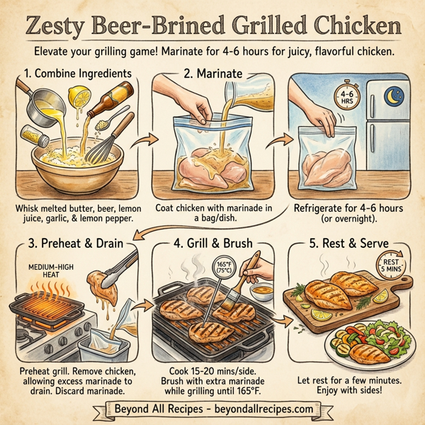 Zesty Beer-Brined Grilled Chicken instructions