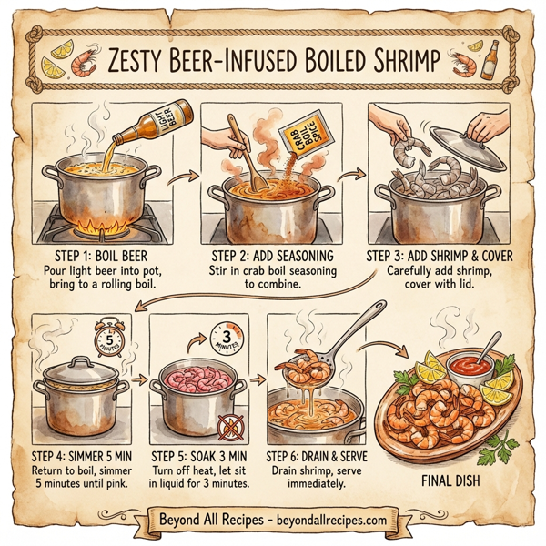 Zesty Beer-Infused Boiled Shrimp instructions