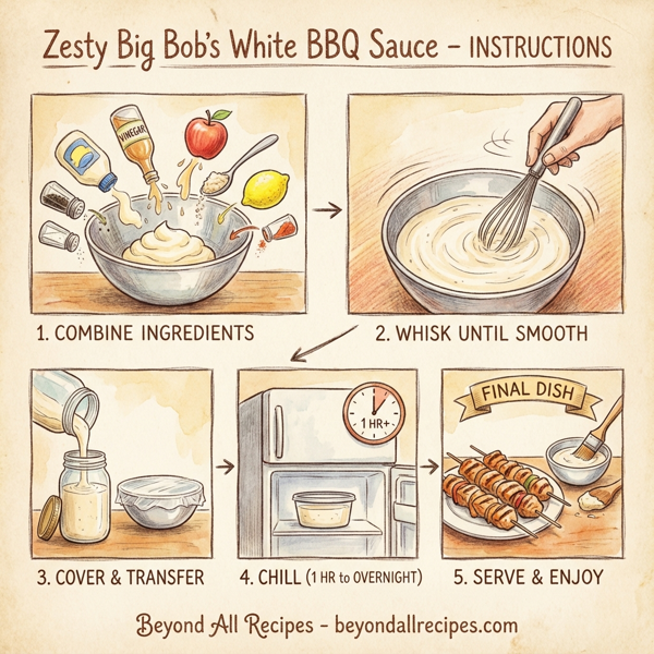 Zesty Big Bob's White BBQ Sauce instructions