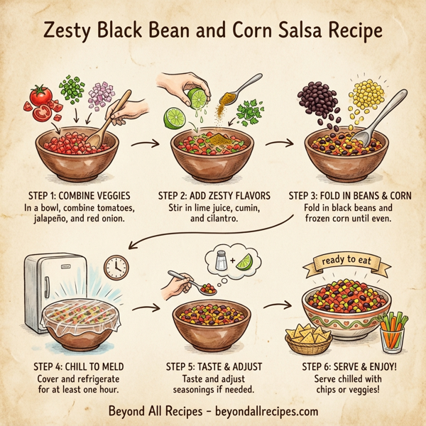 Zesty Black Bean and Corn Salsa instructions