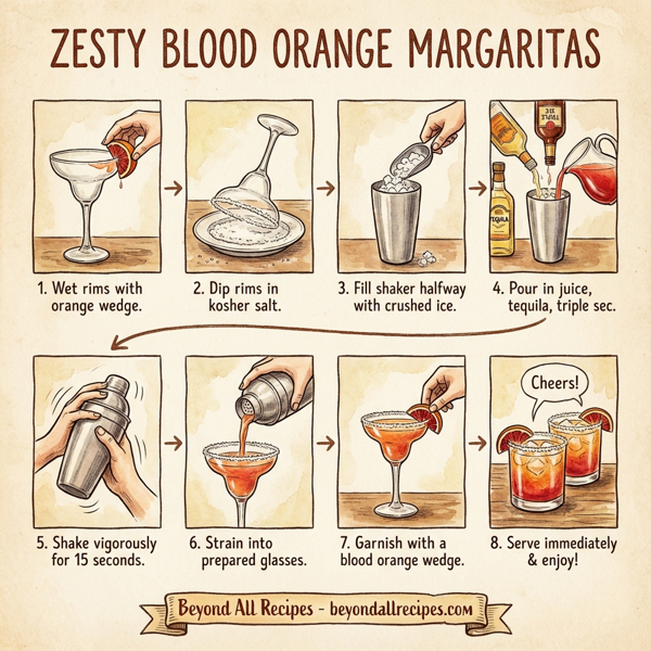 Zesty Blood Orange Margaritas instructions