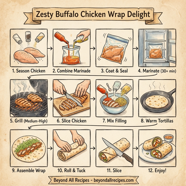 Zesty Buffalo Chicken Wrap Delight instructions